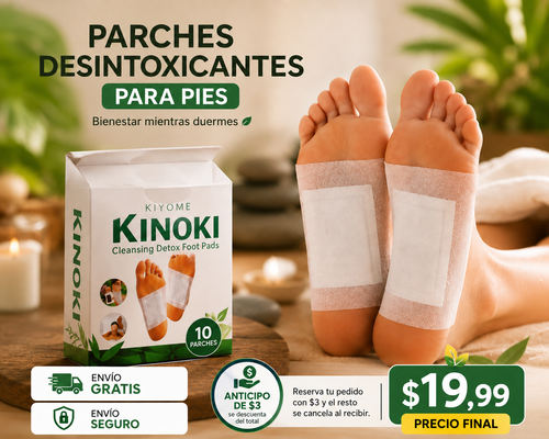Civaq™ | Parches Detox para Pies con Ingredientes Naturales