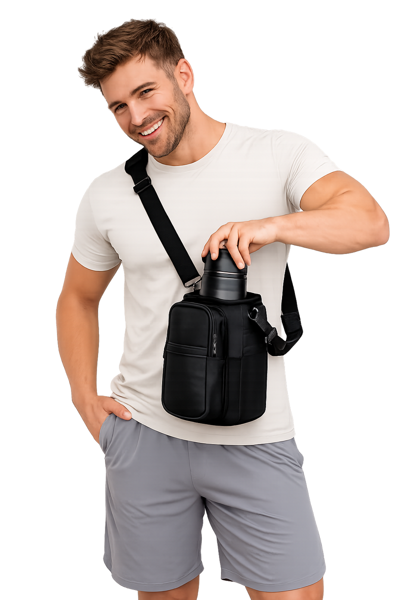 Mantén tu botella y accesorios seguros mientras entrenas